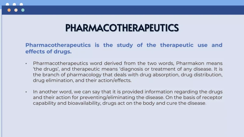 Pharmacotherapeutics by bhavyagyan