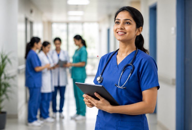 staff nurse salary in India